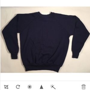 Vintage Soft Raglan Cotton Blend Blank Sweatshirt